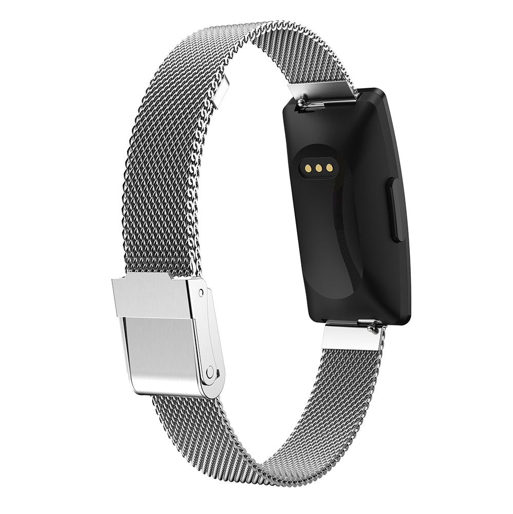Spændedesign i rustfrit stål Finmasket Milanese Smart Watch-rem udskiftning til Fitbit Inspire Inspire HR ACE2 Spændedesign i rustfrit stål Finmasket Milanese Smart Watch-rem udskiftning til Fitbit Inspire Inspire HR ACE2